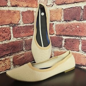 Women's Beige Slip-On Flats